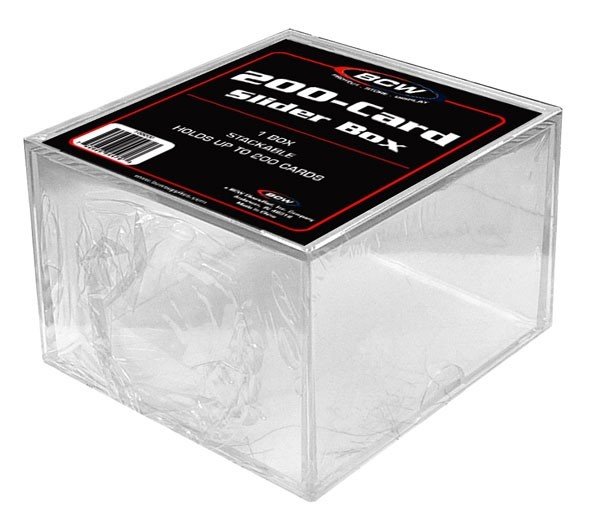 BCW - 200 Card Slider Box - transparent, Stapelbar