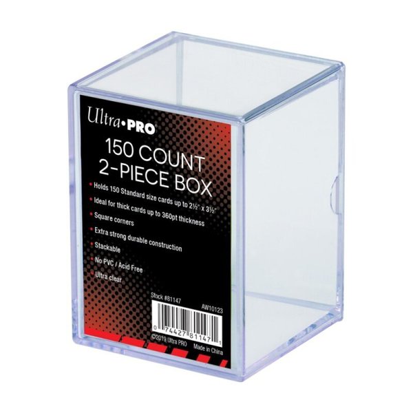 Ultra Pro - 2-Piece 150 Count Storage Box Transparent