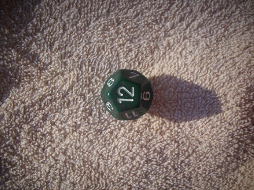 Würfel D12 (12 seitig) - dunkelgrün