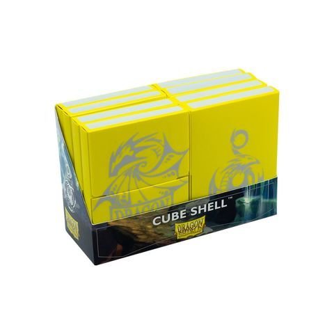 Dragon Shield - Cube Shell Gelb 15+ Karten oder 48 D6 Würfel