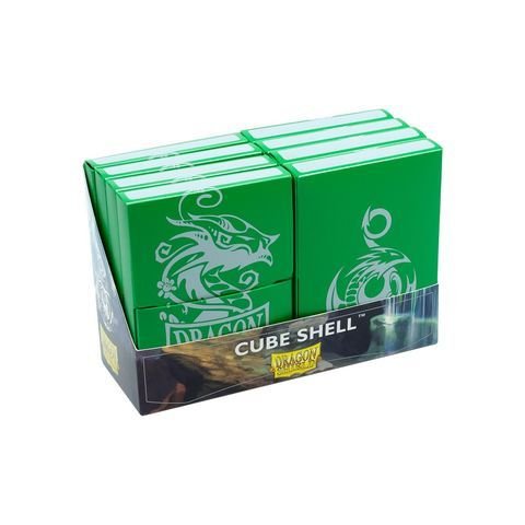 Dragon Shield - Cube Shell Grün 15+ Karten oder 48 D6 Würfel